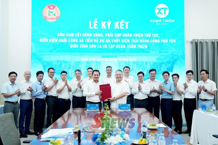 Tỉnh Sơn La và Công ty CP Tập đoàn Xuân Thiện ký cam kết đồng hành, phối hợp hoàn thiện thủ tục, điều kiện khởi công dự án Thủy điện tích năng Đông Phù Yên.