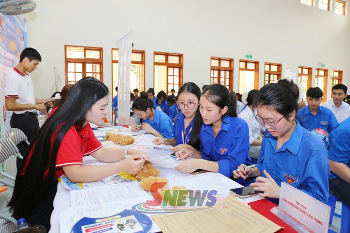 Hoạt động tư vấn việc làm cho học sinh, sinh viên.