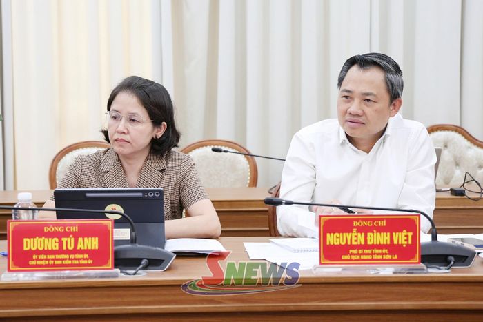 Các thành viên Ban Chỉ đạo dự cuộc họp.