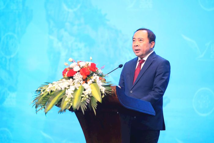 Bộ trưởng Bộ Khoa học và Công nghệ Vũ Hải Quân phát biểu khai mạc Tuần lễ số quốc tế Việt Nam 2026.