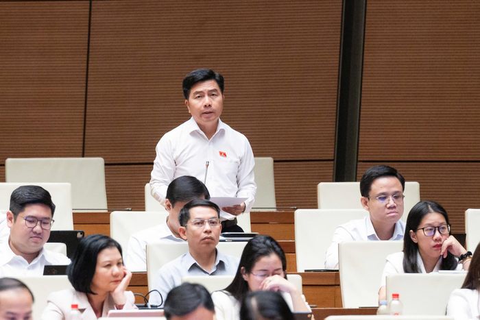 Đại biểu Võ Hoàng Ngân (Đoàn TP.HCM). Ảnh: Media Quốc hội.