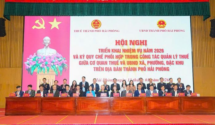 Thuế thành phố Hải Phòng phối hợp với chính quyền cơ sở triển khai nhiệm vụ quản lý thuế năm 2026.