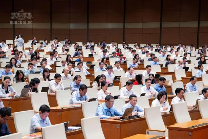 Quốc hội họp phiên hội trường sáng ngày 28/10. Ảnh: Media Quốc hội