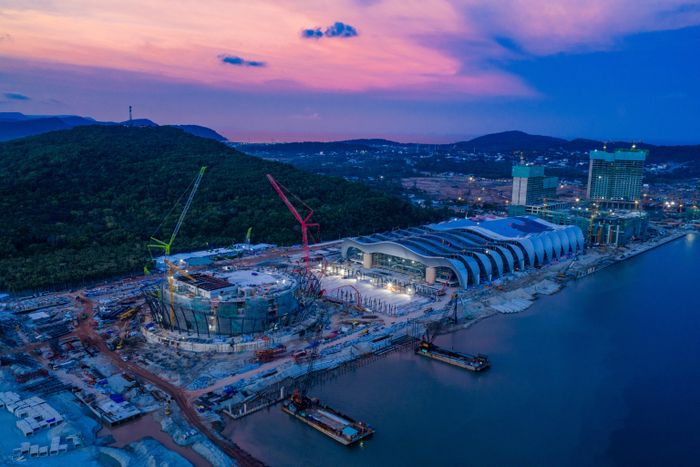 Liền kề Trung tâm Hội nghị và Triển lãm là Nhà biểu diễn đa năng APEC, có sức chứa 4.030 chỗ. Ảnh: Sun Group.
