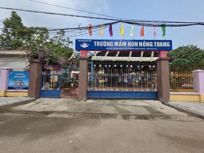 Trường Mầm non Nông Trang, phường Nông Trang, tỉnh Phú Thọ. (Ảnh: Trương Hiếu)