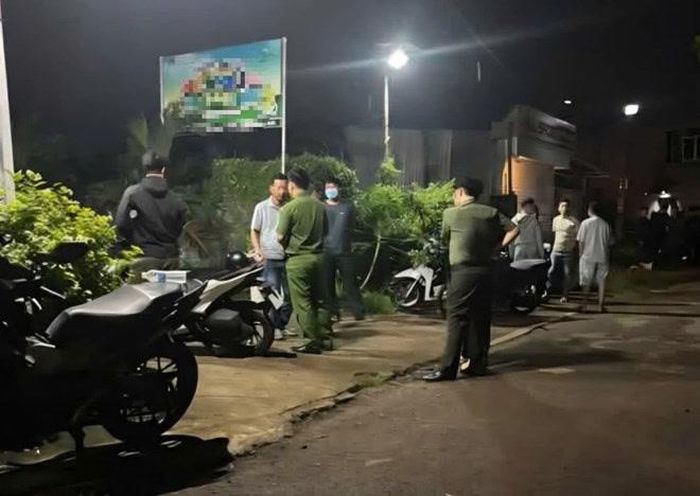 Hiện trường vụ án mạng. Ảnh: Lao động