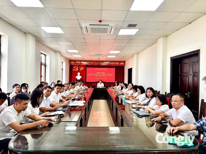 Điểm cầu TAND tỉnh Hưng Yên (Ảnh: Trần Khanh)