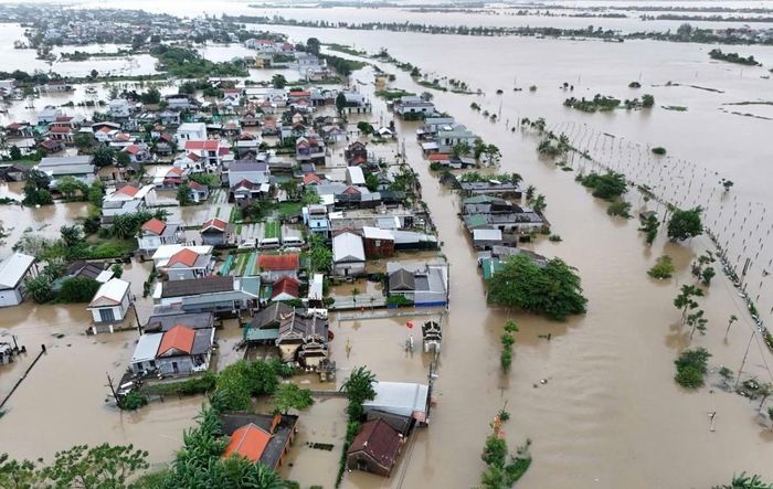 Mưa lũ, có thể gây thiệt hại trực tiếp đến cây trồng, vật nuôi... Ảnh: minh hoạ