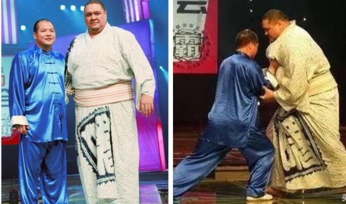 Vương Chiến Quân từng thắng võ sĩ sumo Akebono