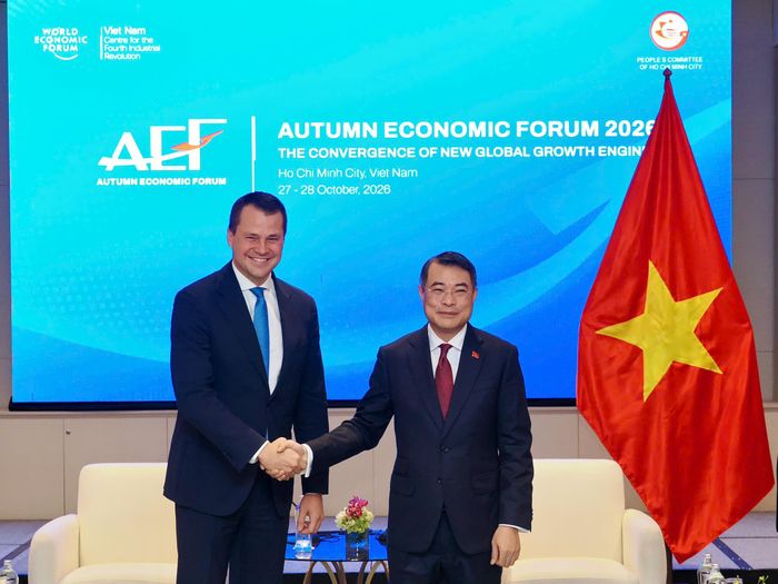 Thủ tướng Lê Minh Hưng tiếp ông Stephan Mergenthaler tại Diễn đàn Kinh tế Mùa thu 2026.