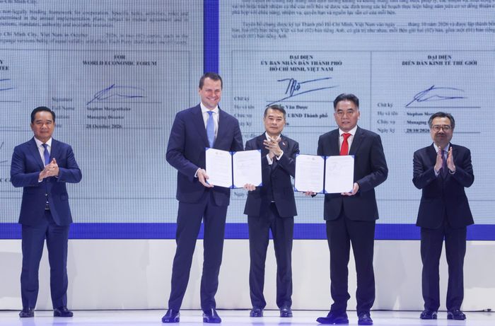Trong sáng 28/10, UBND TP.HCM và Diễn đàn Kinh tế Thế giới (WEF) đã công bố hợp tác chiến lược.