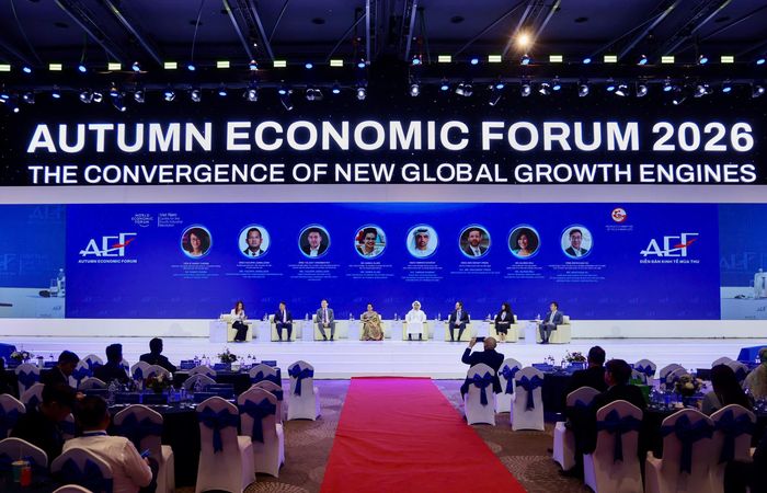 Diễn đàn Kinh tế Mùa thu 2026 diễn ra tại TP.HCM với nhiều lãnh đạo, chuyên gia quốc tế hàng đầu. (Ảnh: Hùng Triều)