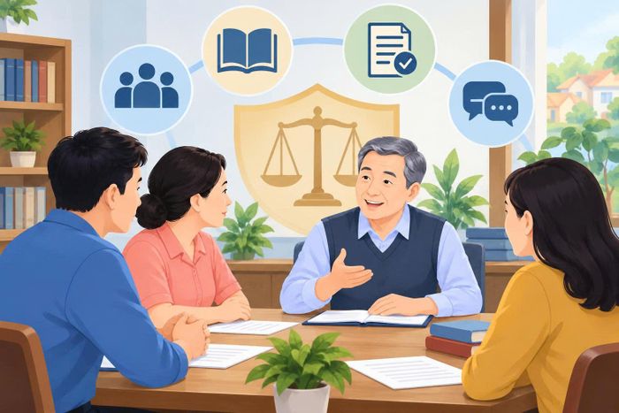 Luật Hòa giải ở cơ sở 2026 hướng đến một mô hình hòa giải chuyên nghiệp. Ảnh minh họa