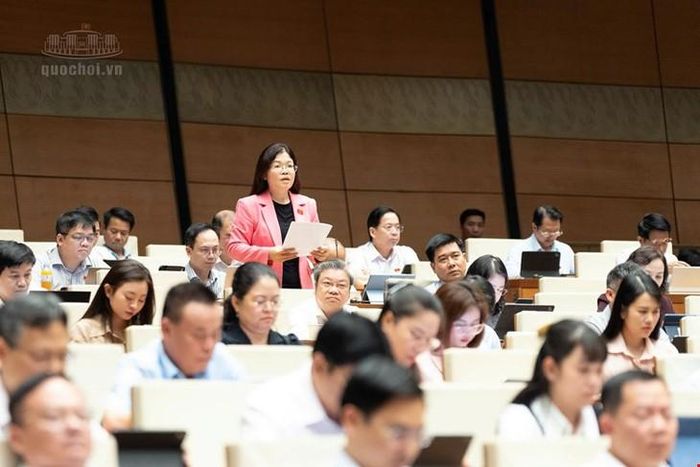 ĐBQH Lương Thị Hoa - Đoàn ĐBQH tỉnh Thanh Hóa. Ảnh: Media Quốc hội