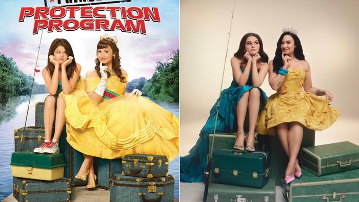  Bức ảnh tái hiện poster phim “Princess Protection Program” phát hành năm 2009. 
