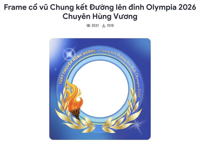 Khung ảnh đại diện được thiết kế riêng để cổ vũ cho Thái Dương.