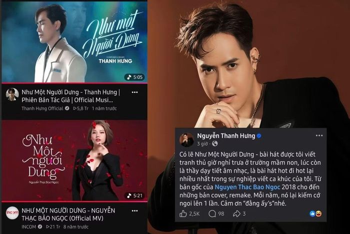  Thanh Hưng cho biết ca khúc Như Một Người Dưng có sự đặc biệt giữa nhiều sáng tác của anh. 