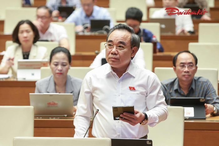 Ông Lê Hữu Trí phát biểu (Ảnh: Quang Vinh)