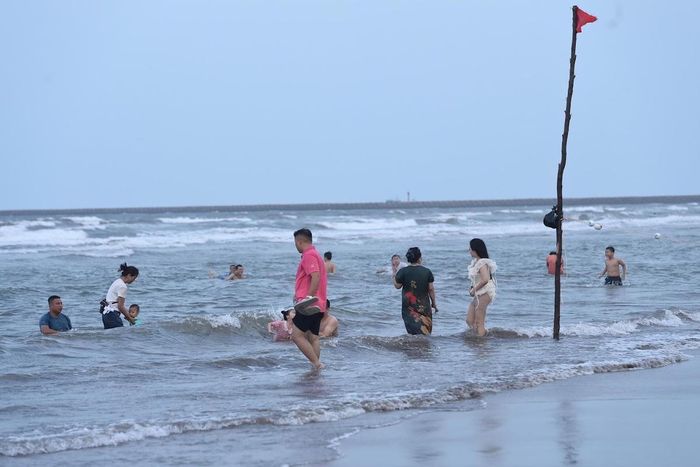 Khu du lịch biển Thịnh Long trong Khu kinh tế Ninh Cơ. Ảnh: Nam Dương