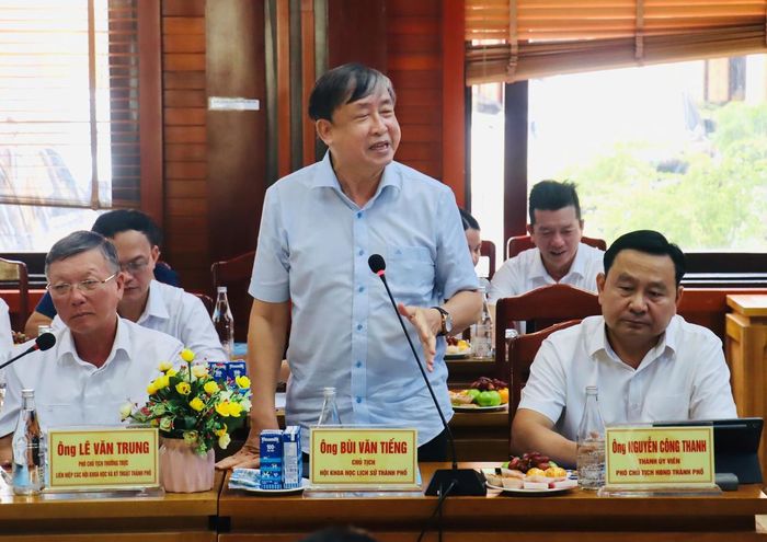 Các đại biểu trình bày ý kiến tại buổi tọa đàm. Ảnh: NT.