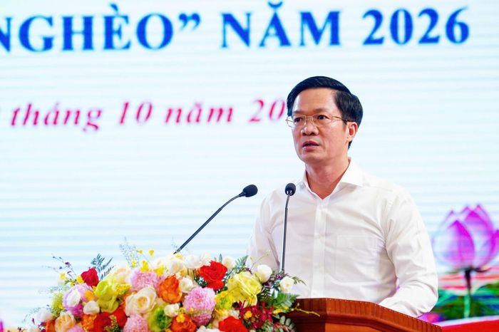 Ông Phạm Văn Lập, Phó Bí thư Thành ủy, Chủ tịch Ủy ban MTTQ Việt Nam thành phố phát biểu tại sự kiện. Ảnh: PT.