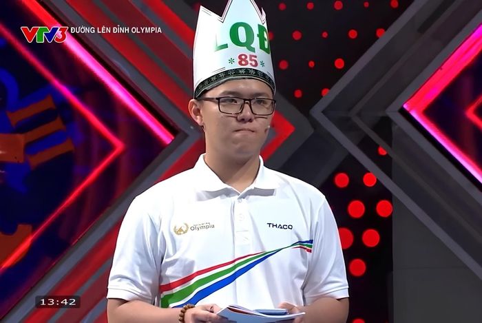Thí sinh Trần Võ Gia Bảo. Ảnh: Cắt từ clip.