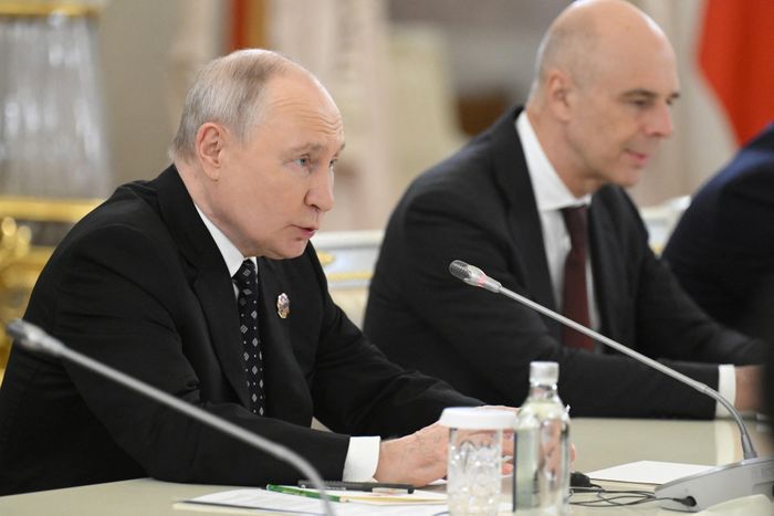 Tổng thống Nga Vladimir Putin phát biểu ngày 28/10. Ảnh: Reuters.