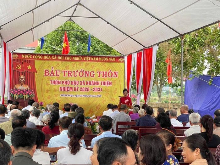 Thu Hiền được người dân tín nhiệm bầu giữ chức trưởng thôn nhiệm kỳ 2026-2031.