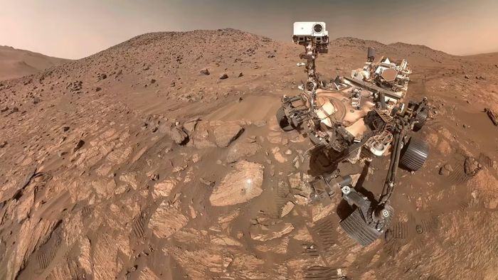  Vào tháng 7/2024, Perseverance đã chụp bức ảnh cũng với mẫu đá. Ảnh:NASA/JPL-Caltech/MSSS. 