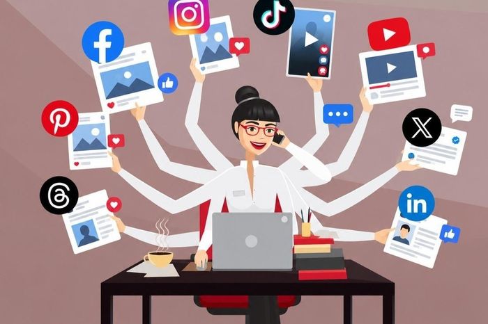  Sử dụng mạng xã hội vô độ có thể phá hủy năng lực làm việc sâu. Ảnh minh họa. 