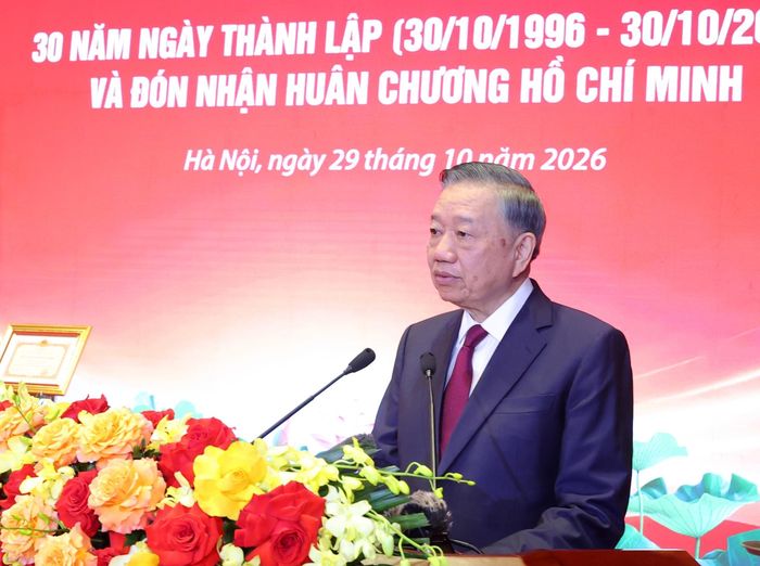 Tổng Bí thư, Chủ tịch nước Tô Lâm phát biểu chỉ đạo. Ảnh: Văn Điệp – TTXVN
