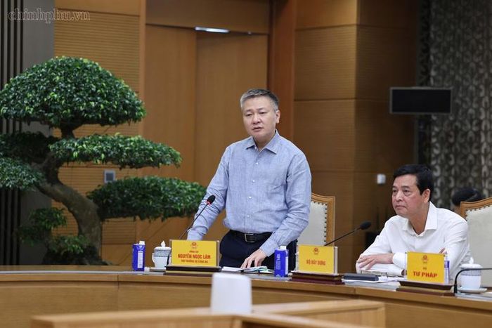 Thượng tướng Nguyễn Ngọc Lâm, Thứ trưởng Bộ Công an phát biểu - Ảnh: chinhphu.vn/Phương Nguyên