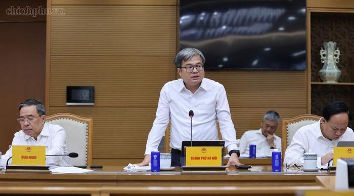 Phó Chủ tịch UBND TP. Hà Nội Trương Việt Dũng phát biểu - Ảnh: chinhphu.vn/Phương Nguyên