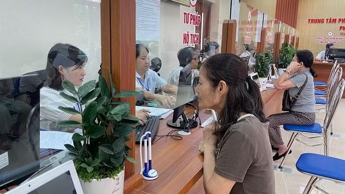 Trung tâm phục vụ hành chính công phường Hải An, thành phố Hải Phòng. (Ảnh: XUÂN TRƯỜNG)