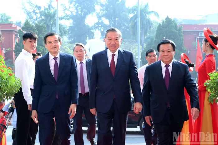 Tổng Bí thư, Chủ tịch nước Tô Lâm đến dự Lễ kỷ niệm 30 năm Ngày thành lập Hội đồng Lý luận Trung ương.
