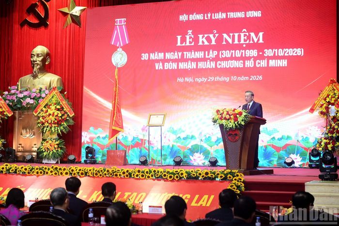 Tổng Bí thư, Chủ tịch nước Tô Lâm phát biểu tại lễ kỷ niệm.