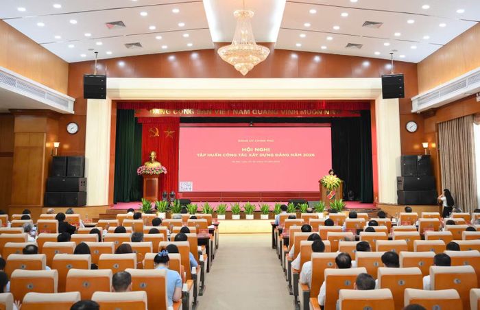 Các đại biểu tham dự hội nghị tại điểm cầu chính. Ảnh: Thế Đại