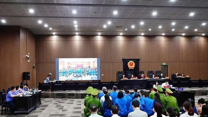 Quang cảnh phiên tòa. (Ảnh: MH)