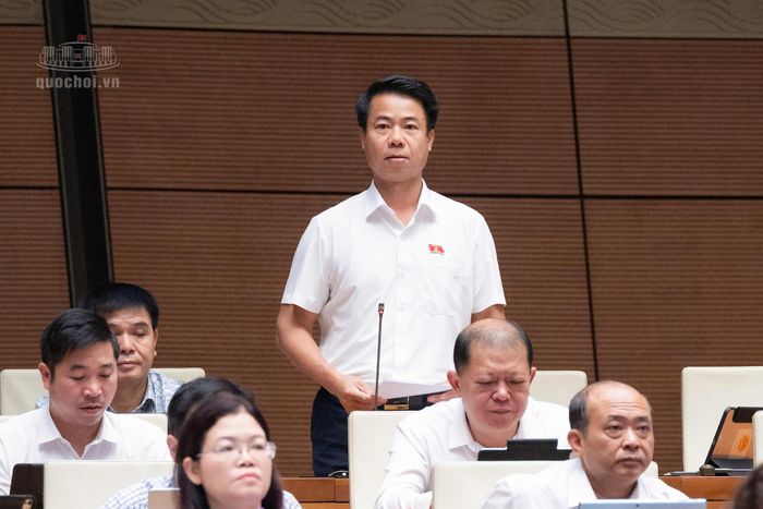 Đại biểu Hoàng Quốc Khánh phát biểu. Ảnh: quochoi.vn