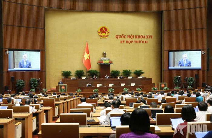  Quang cảnh phiên họp Quốc hội chiều 29-10. Ảnh: VŨ PHONG  