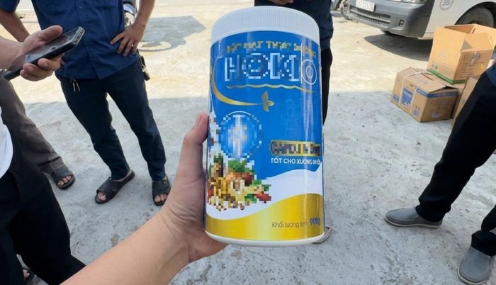 Một trong các sản phẩm được các đối tượng chào mời. Ảnh CAX Hải Lăng.