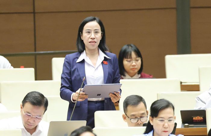  ĐB Võ Ngọc Thanh Trúc, Phó Trưởng đoàn chuyên trách Đoàn ĐB Quốc hội TPHCM. Ảnh: QUANG PHÚC 