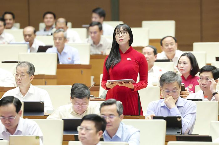 Đại biểu Trịnh Tú Anh (Lâm Đồng). Ảnh: QUANG PHÚC