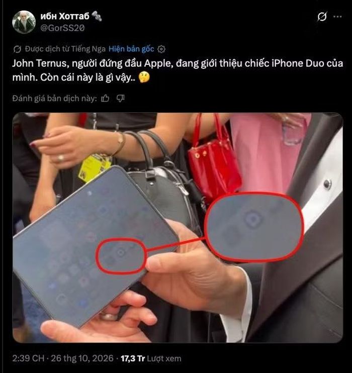 Biểu tượng mờ trên iPhone của CEO Apple John Ternus thu hút hàng triệu lượt xem và nhiều giả thuyết trên mạng xã hội.