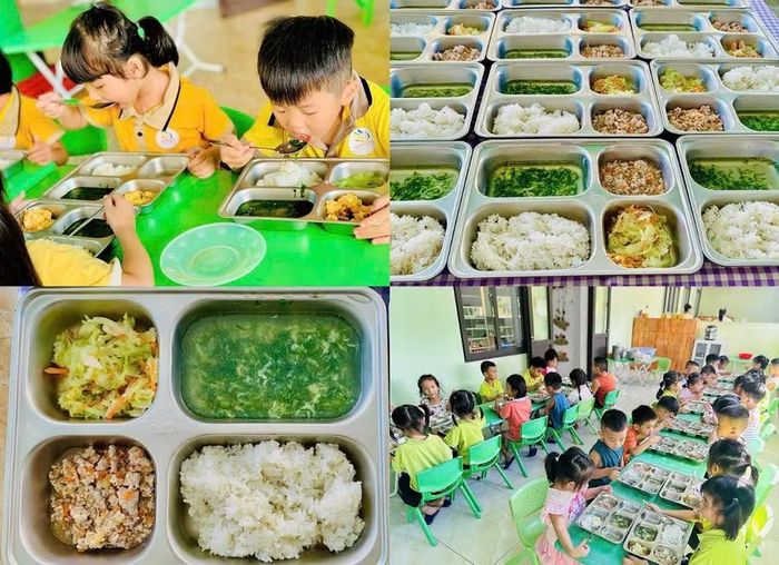 Những suất ăn bán trú góp phần tạo dựng nền tảng để trẻ mầm non phát triển toàn diện.