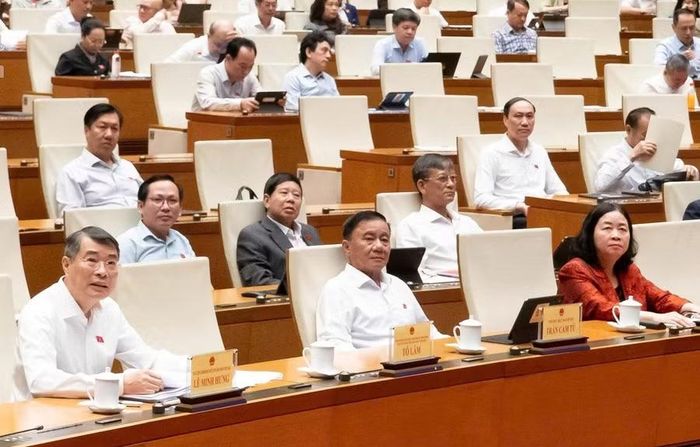 Quốc hội thảo luận dự án Luật Đất đai sửa đổi ở hội trường