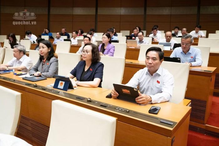 Các đại biểu Quốc hội dự phiên họp sáng 29/10 (ảnh QH).