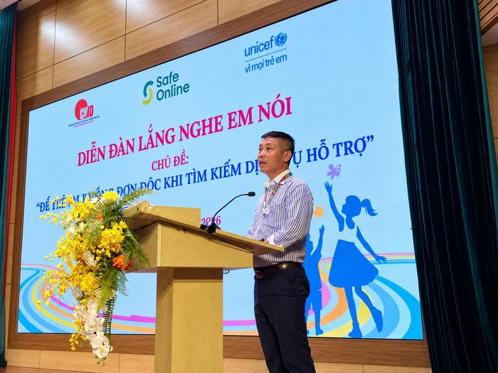 Ông Nguyễn Ngọc Anh, chuyên gia bảo vệ trẻ em của Quỹ Nhi đồng Liên hợp quốc tại Việt Nam (UNICEF) nhấn mạnh. (Ảnh: PV)