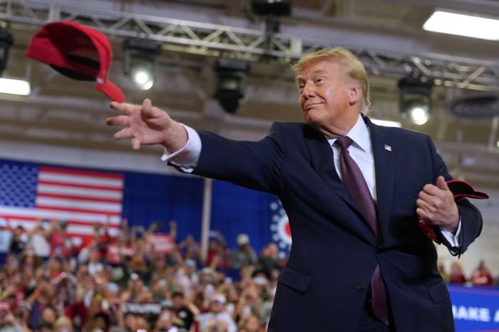 Tổng thống Donald Trump vận động ở Ohio ngày 28/10. (Ảnh: AP)