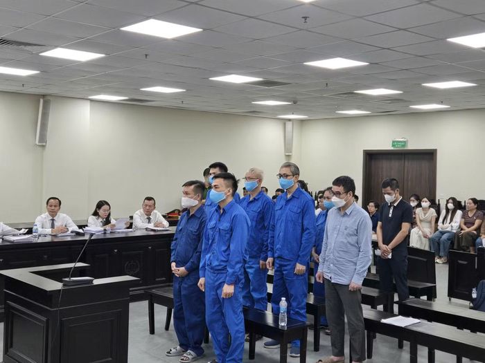 Các bị cáo Nguyễn Xuân Tùng (Giám đốc Công ty Thiên An Phát); Nguyễn Gia Hải, Hà Thị Nga, Nguyễn Thị Cúc (cùng là thành viên góp vốn tại Công ty Thiên An Phát); Nguyễn Công Bắc, Trần Văn Linh và Nguyễn Thị Tâm (Giám đốc Công ty CP xây dựng và thương mại Thanh Tâm) bị xét xử về 1 trong 3 tội các tội “Vi phạm quy định về khai thác tài nguyên”; “Vi phạm quy định về kế toán gây hậu quả nghiêm trọng” hoặc “Trốn thuế”.